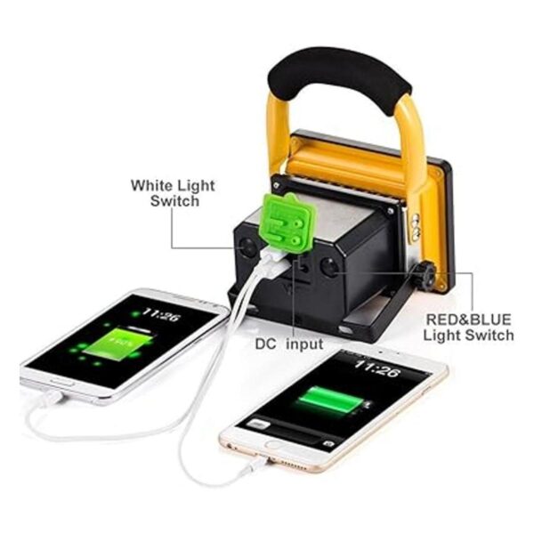 Lanfu Focos de luz de trabajo portátiles de 15 W y 24 LED