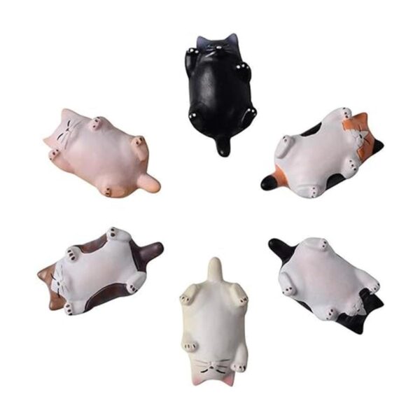 CHICHIC Paquete de 6 imanes de refrigerador para gatos