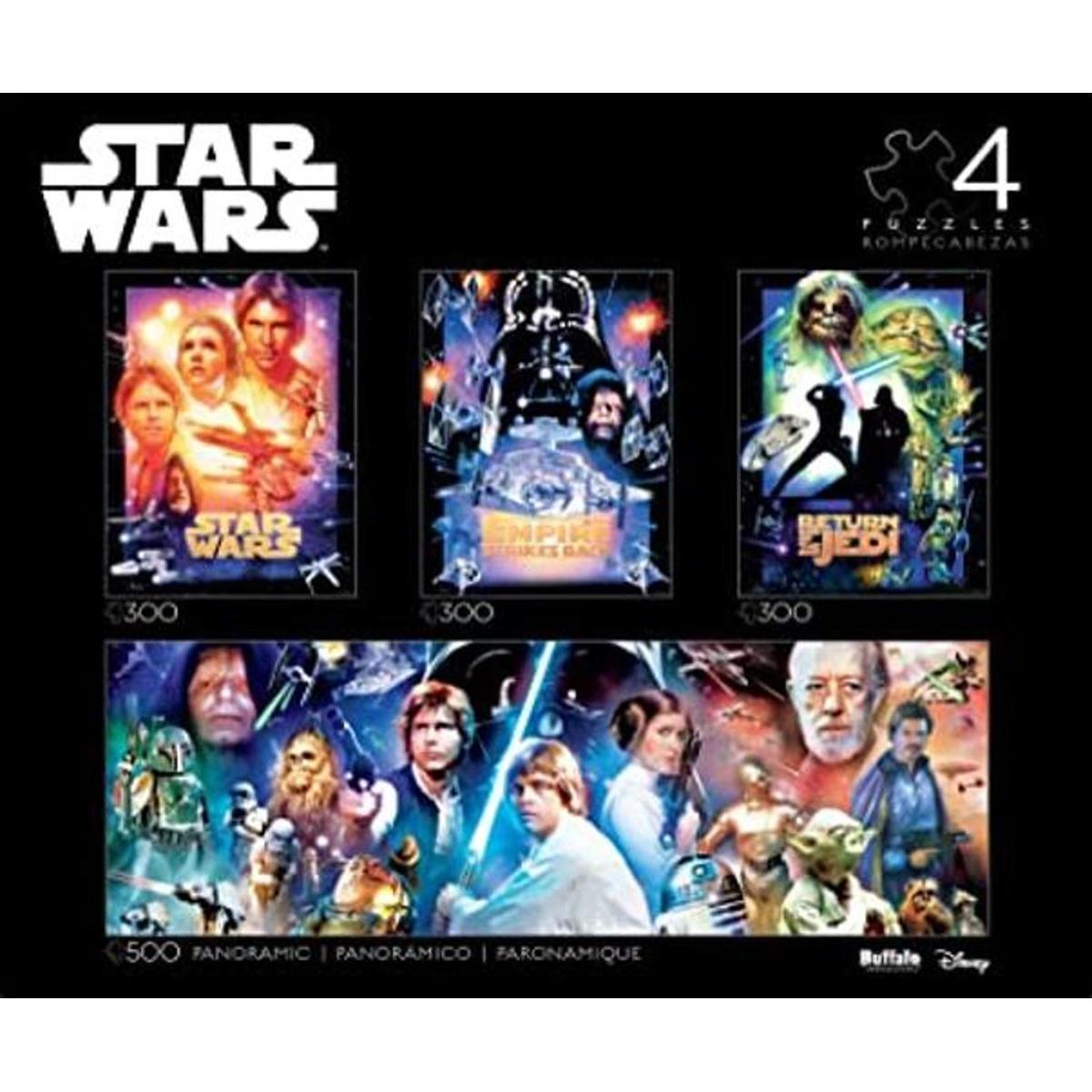 Rompecabezas de Star Wars 4 en 1 edición de coleccionista