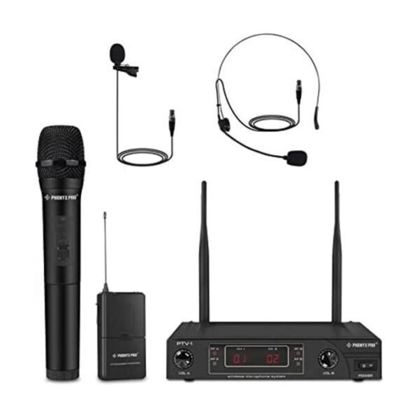 Sistema de micrófono inalámbrico Phenyx Pro VHF juego de_1