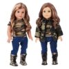 Estilo militar 4 pieza Outfit Camuflaje chamarra_1