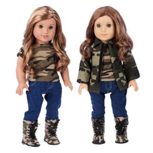Estilo militar 4 pieza Outfit Camuflaje chamarra_1