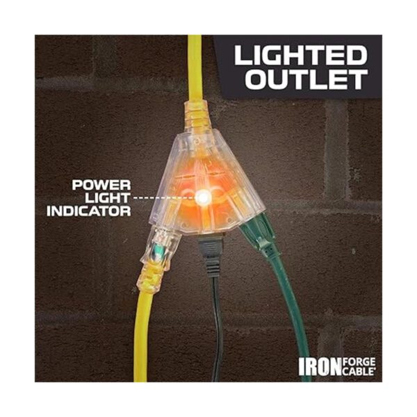 Cable de extensión iluminado con 3 salidas de alimentación_3