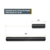 POWERTEC 70208 Dust Collection Kit de manguera flexible