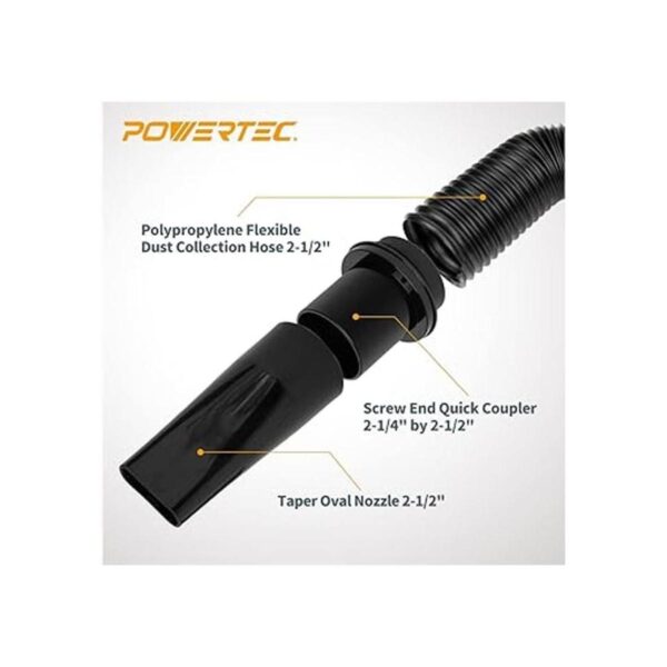POWERTEC 70208 Dust Collection Kit de manguera flexible