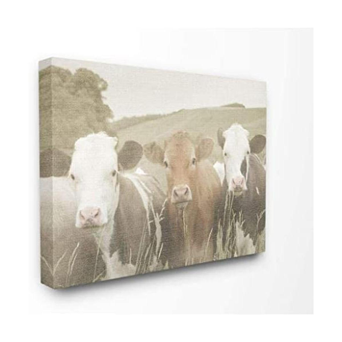 Stupell Industries Happy Neighbors Cows in The Field