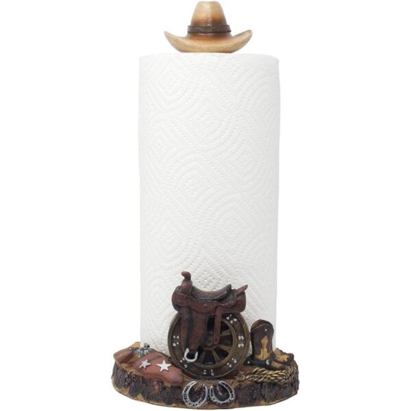 Soporte decorativo para toallas de papel con sombrero de_1