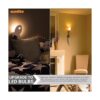 Sunlite Bombilla de 1 W equivalente a 10 W base de_4