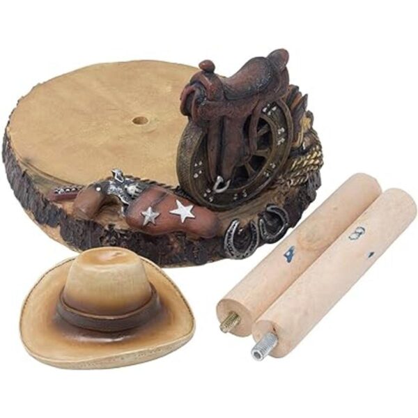 Soporte decorativo para toallas de papel con sombrero de_5