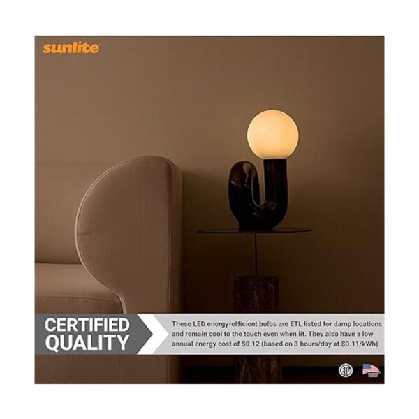 Sunlite Bombilla de 1 W equivalente a 10 W base de_5