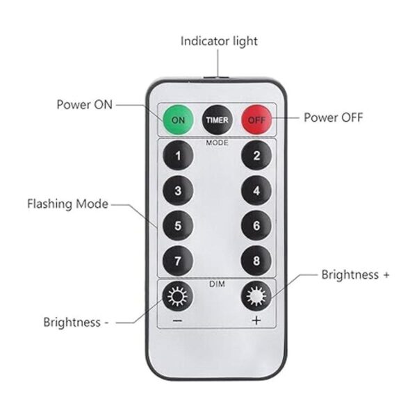 Conjunto de 4 luces de guirnalda Gdealer funciona con
