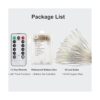 Conjunto de 4 luces de guirnalda Gdealer funciona con