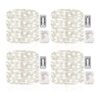Conjunto de 4 luces de guirnalda Gdealer funciona con