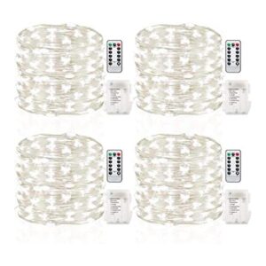 Conjunto de 4 luces de guirnalda Gdealer funciona con