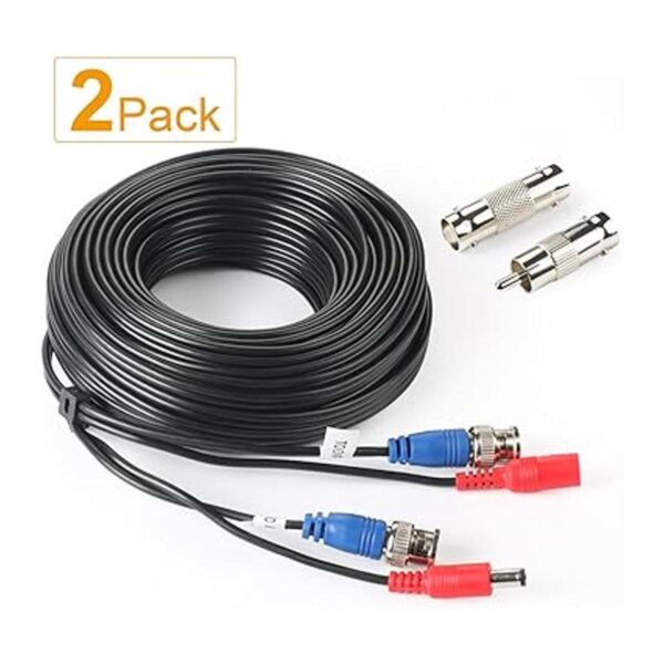 SHD Paquete de 2 cables de alimentación BNC Vedio_3