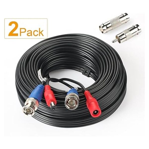 SHD Paquete de 2 cables de alimentación BNC Vedio_4