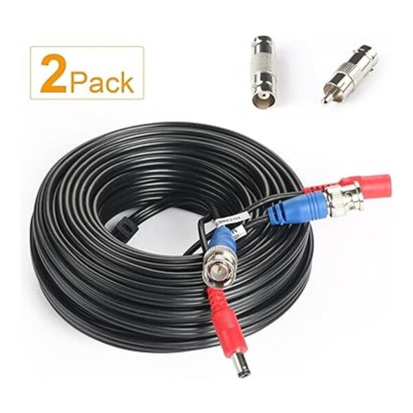 SHD Paquete de 2 cables de alimentación BNC Vedio_2