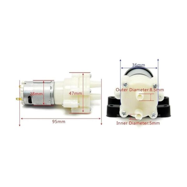 Gikfun Mini DC 6V a 12V R385 bomba de agua refrigerada por_5