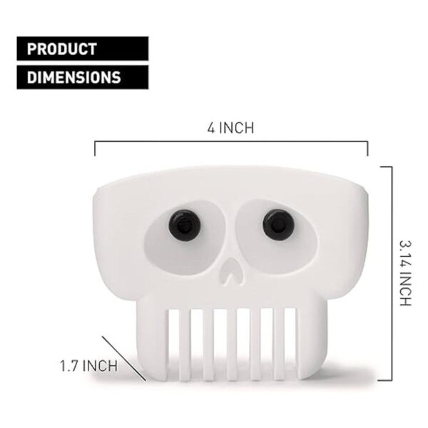 Peleg Design Soporte de esponja de calavera blanca para_4