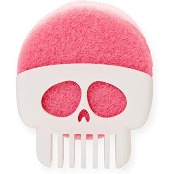 Peleg Design Soporte de esponja de calavera blanca para_1