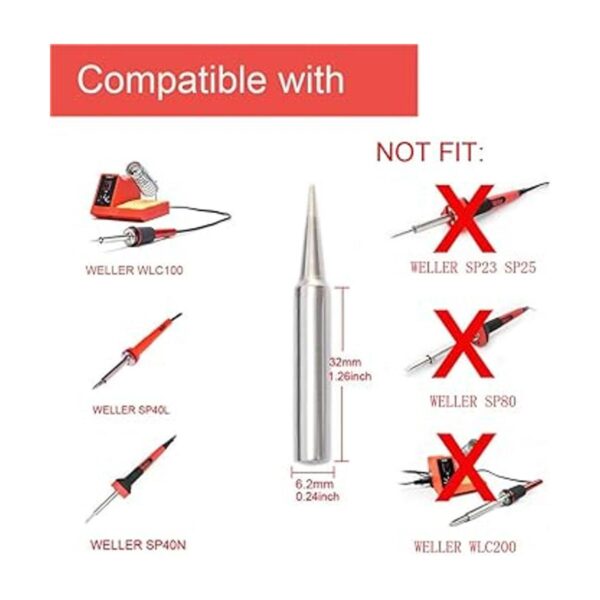 ShineNow ST7 Puntas de soldador para WELLER WLC100 WELLER_2