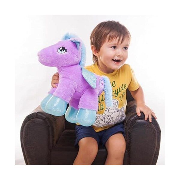 Bstaofy Peluches de peluche con luz de Pegasus unicornio_6