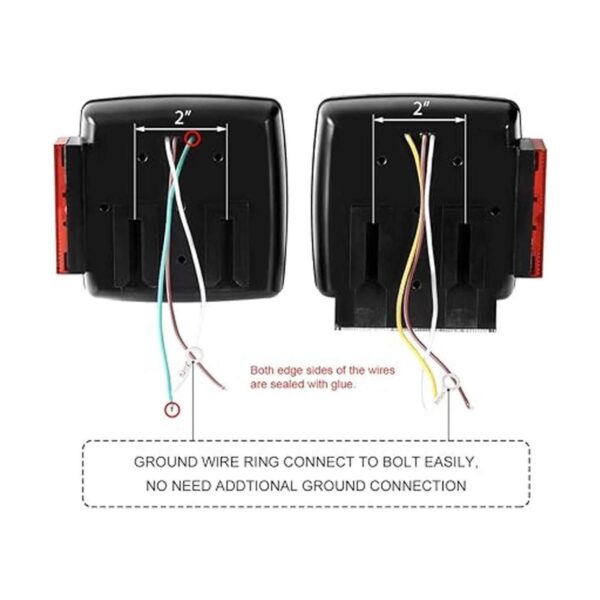 CZC AUTO Luces LED sumergibles para remolque izquierda y_5