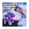 Bstaofy Peluches de peluche con luz de Pegasus unicornio_5