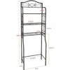 Kings Brand Furniture Organizador de estantes de baño