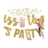 Juego de pancartas de Miss to Mrs Lets Party Bitches.
