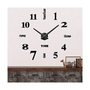 Mintime Reloj de pared moderno sin marco para bricolaje