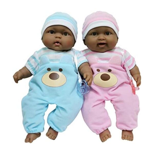 JC Toys Twins Muñecas de bebé de cuerpo suave realista de_1