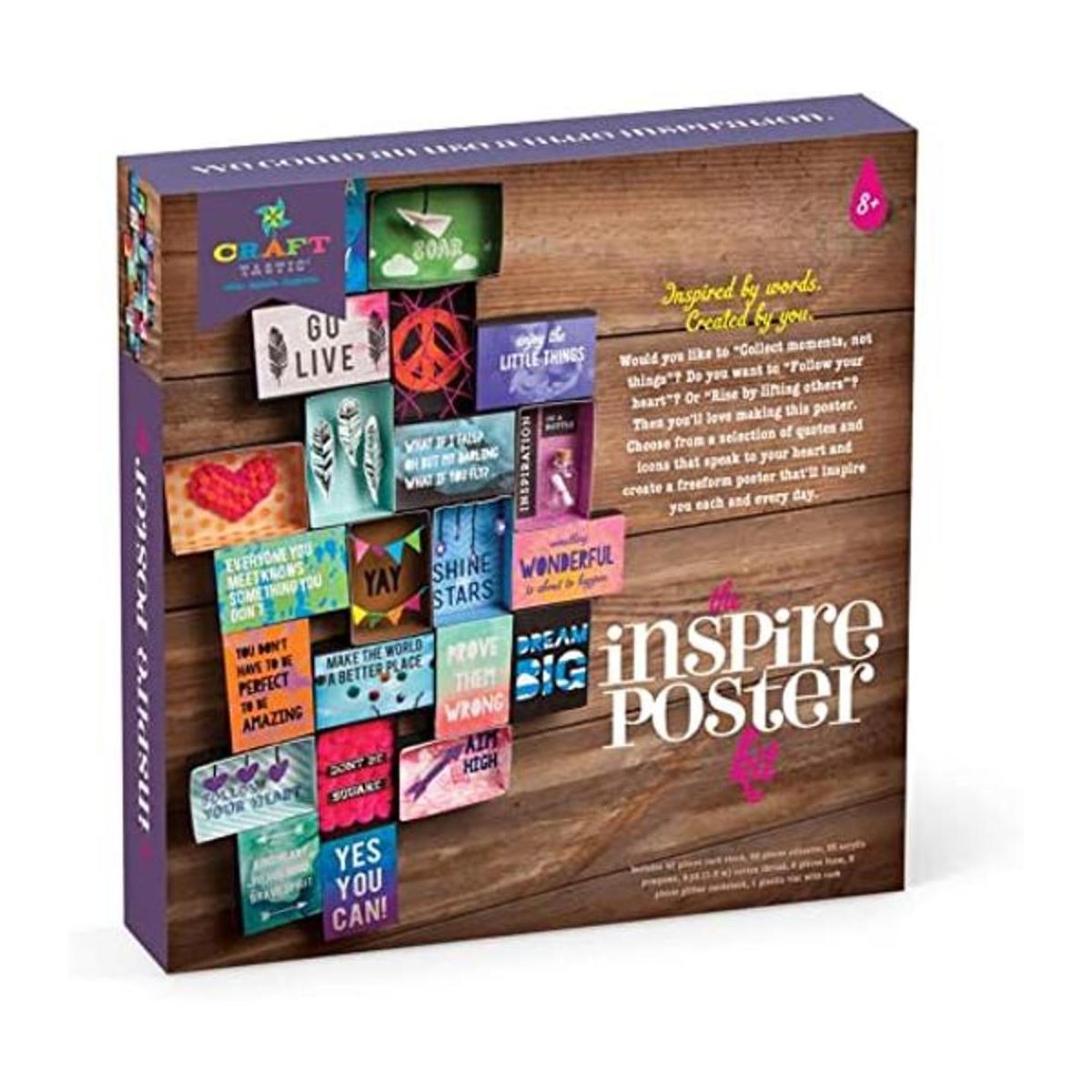 Crafttastic Kit de póster inspirador diseña un póster