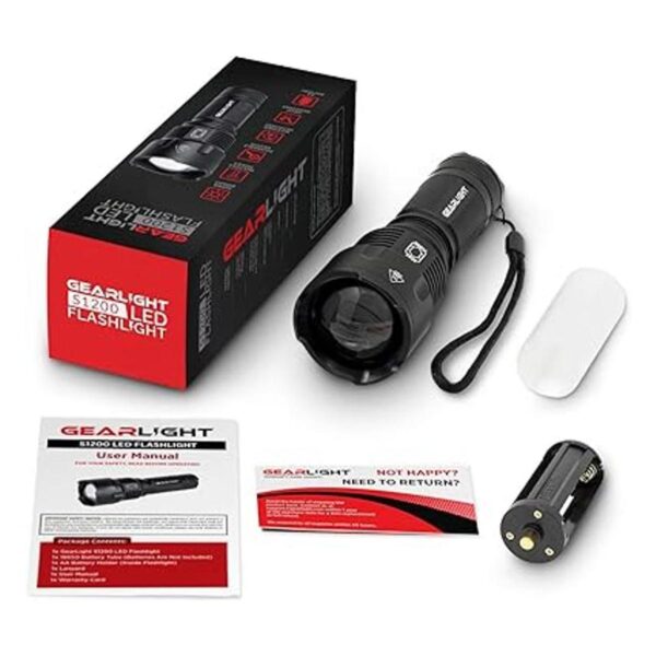 Linterna LED GearLight S1200 potente tamaño mediano con_2