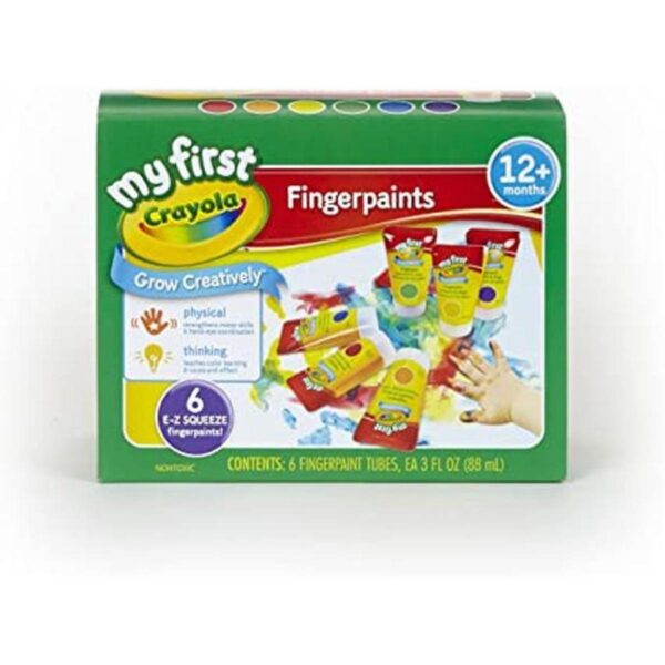 Crayola Pinturas lavables para dedos paquete de 6_1