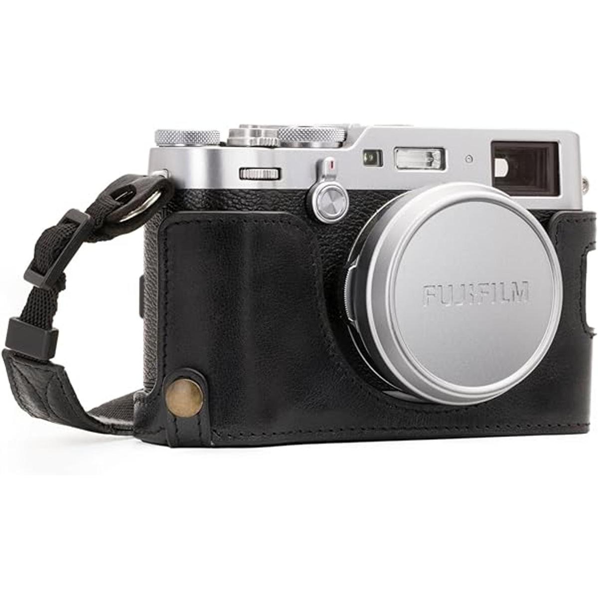 Megagear Fujifilm X100F Ever Ready Funda y correa de piel