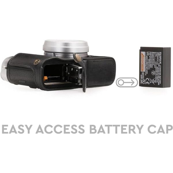 Megagear Fujifilm X100F Ever Ready Funda y correa de piel_4