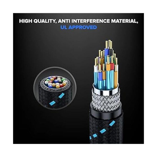 Cable HDMI 4K Ultra HD de 8 pies paquete de 3 cables_2