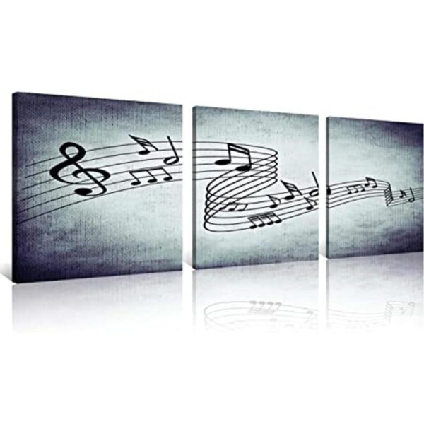 NAN Wind Carteles de música moderna que golpean notas_1