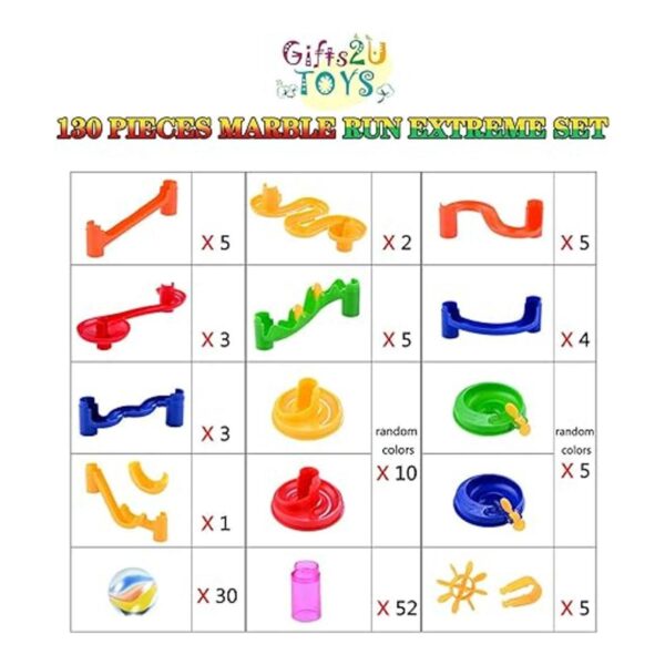 Juguete Marble Run Regalos2U 130Pcs Marbulous Marble Run_3