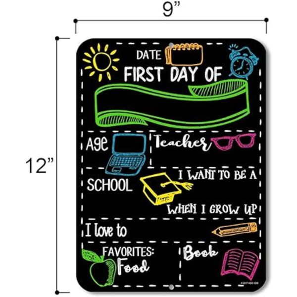Letrero estilo pizarra para el primer día de la escuela_2