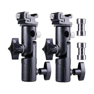 FOTYRIG Soporte de flash para cámara soporte de paraguas