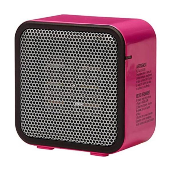 Mini calentador personal de cerámica 500 W color rosa_1
