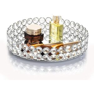 Feyarl Bandeja de maquillaje de cristal para cosméticos y_1