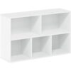 Furinno Luder Estantería para libros 5 cubos color blanco_3