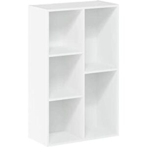 Furinno Luder Estantería para libros 5 cubos color blanco_1