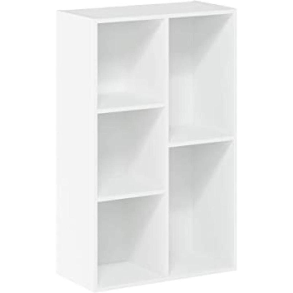 Furinno Luder Estantería para libros 5 cubos color blanco