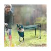 Livebest Taburete plegable de jardín con almohadilla de
