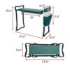Livebest Taburete plegable de jardín con almohadilla de