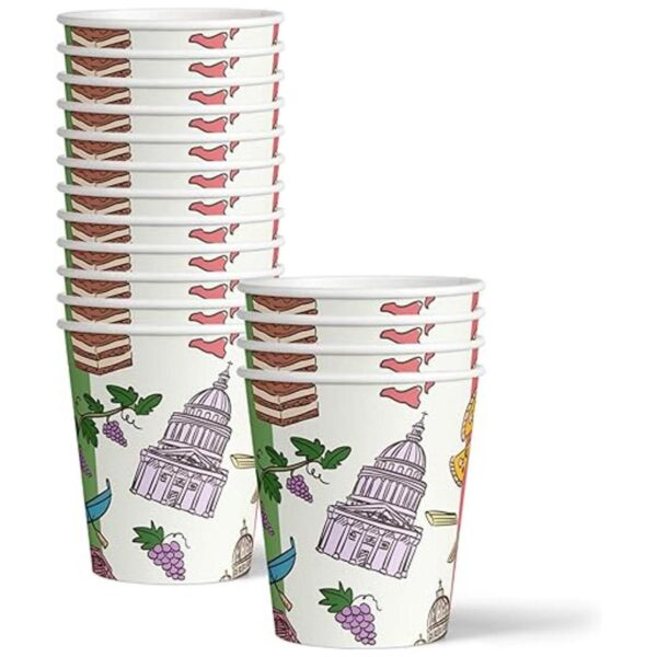 Juego de suministros italianos para fiesta de cumpleaños_5